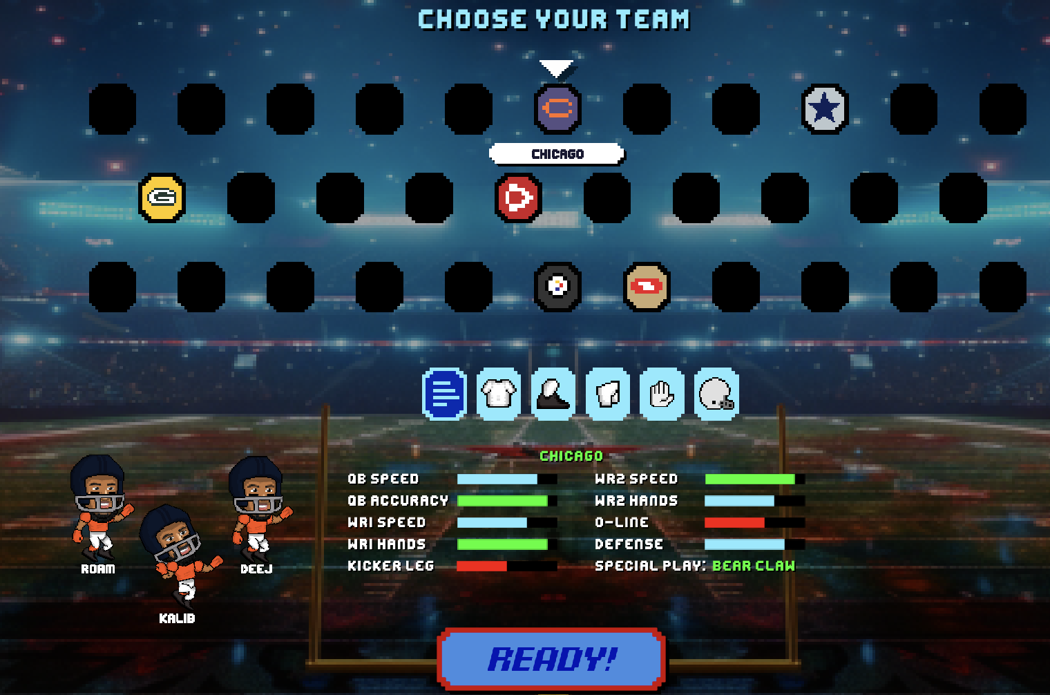 Teams in Football Bros - Team Chicago 